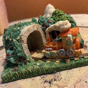 Artmark Easter Village Bunny Carrot Train sculpture